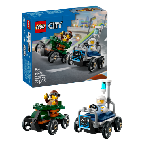 Aeroplane vs. Hospital Bed Race Car Pack